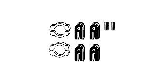 HJS Exhaust mounting kit Article number: 82 23 6699 cheaply