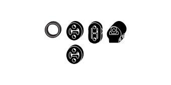HJS Exhaust mounting kit Article number: 82 43 8060 cheaply