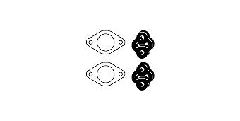 HJS Mounting Kit, catalytic converter Article number: 82 44 7580 cheaply