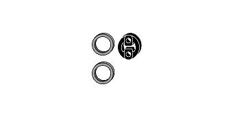 HJS Mounting Kit, catalytic converter Article number: 82 44 7613 cheaply