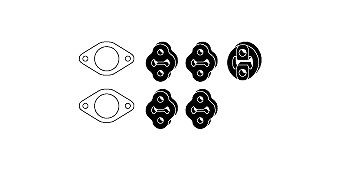 HJS Exhaust mounting kit Article number: 82 44 7656 cheaply