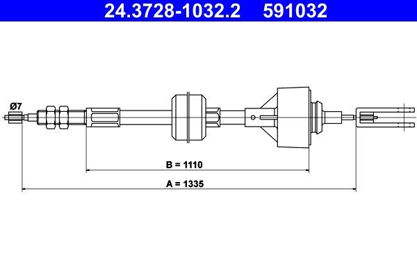 ATE Tross, sidurikasutus Artikli number: 24.3728-1032.2 soodsalt