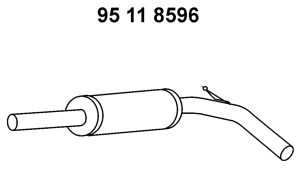 EBERSPÄCHER Middle silencer Article number: 95 11 8596 cheaply