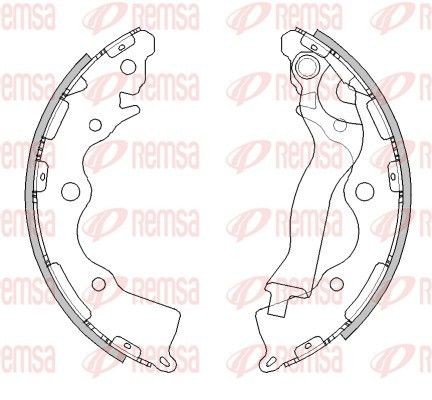 REMSA Brake Shoe Set Article number: 4525.00 cheaply