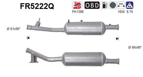 AS Filtro de partículas Número de artículo: FR5222Q a buen precio