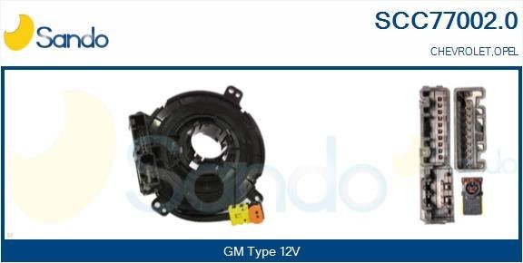 SANDO SCC77002.0 Clockspring, airbag MOKKA 1.6 CDTI 4x4 (_76) 136 PS Diesel