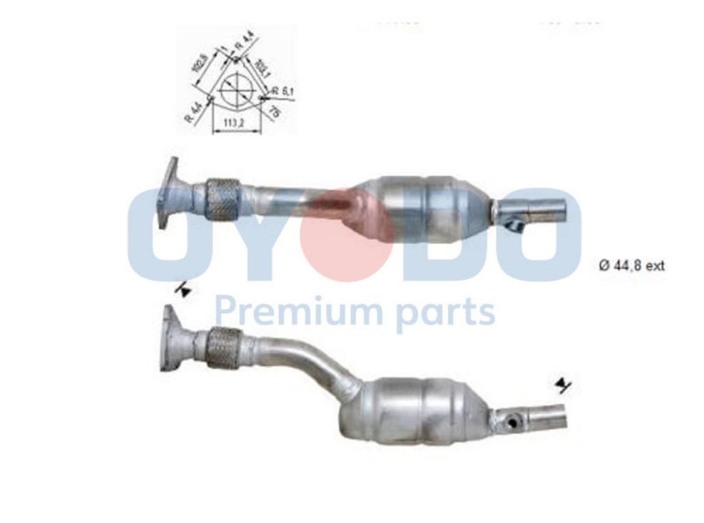 Oyodo Catalytic converter Article number: 10N0132-OYO cheaply
