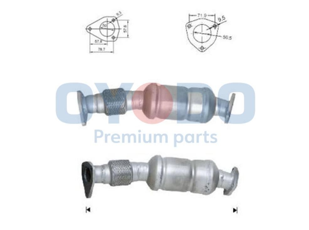 Oyodo Catalytic converter Article number: 20N0015-OYO cheaply