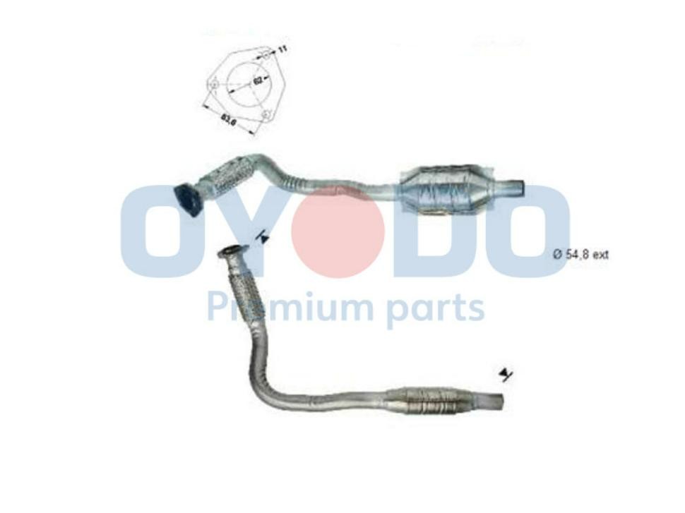 Oyodo Catalytic converter Article number: 20N0080-OYO cheaply