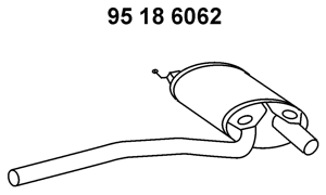 EBERSPÄCHER Middle silencer Article number: 95 18 6062 cheaply