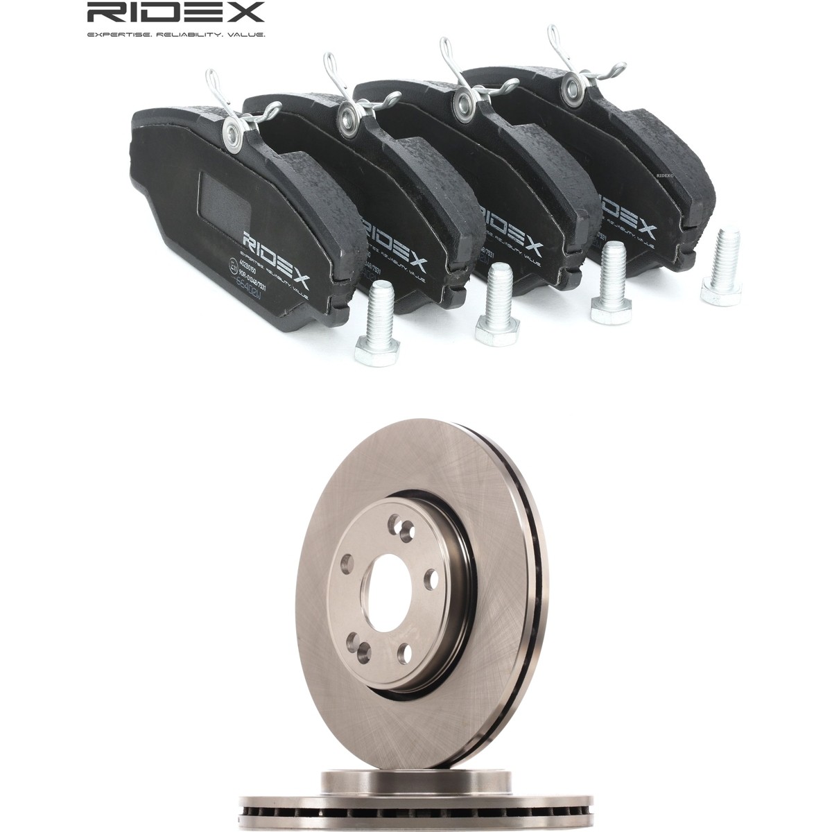 RIDEX Brake discs and pads set Article number: 3405B1991 cheaply
