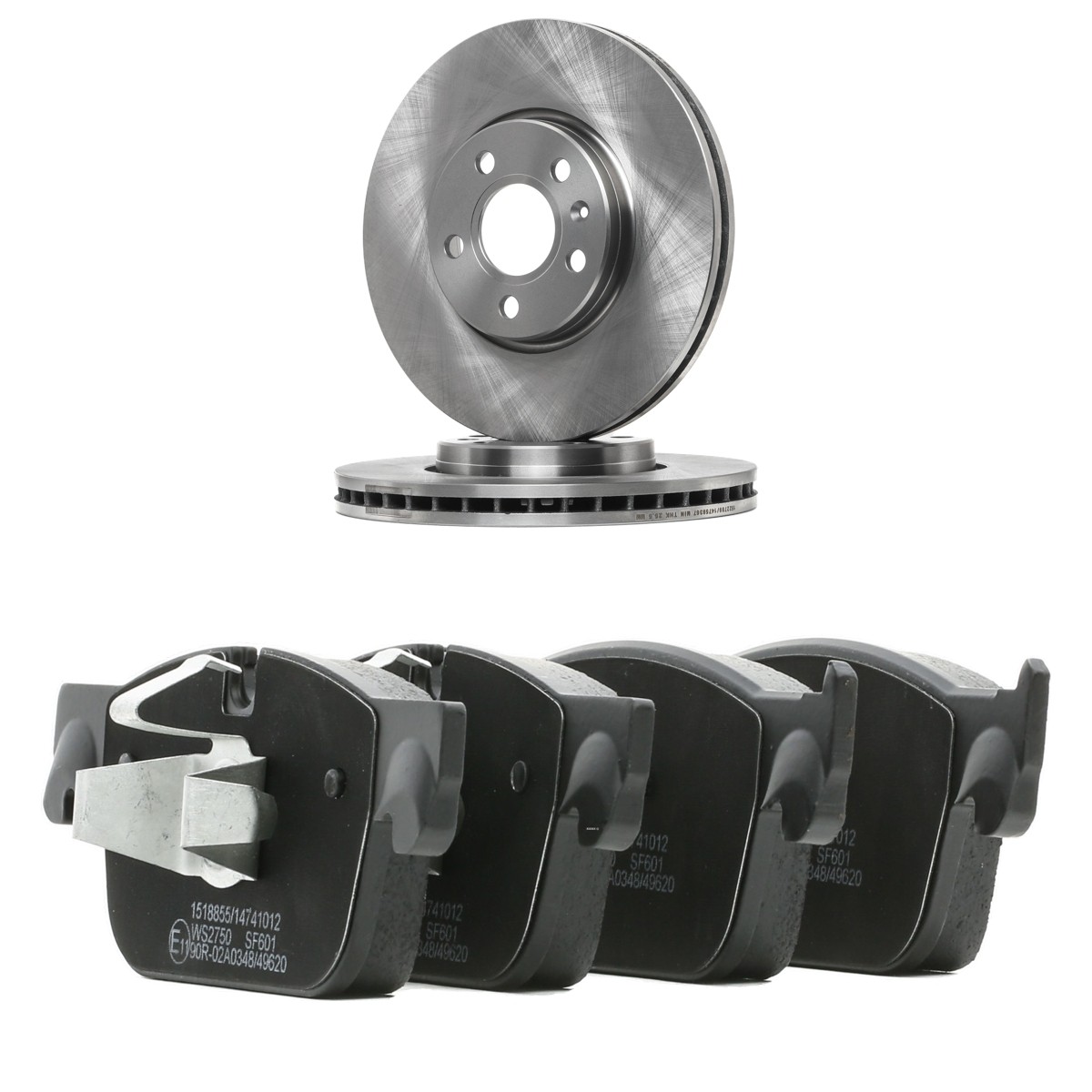 RIDEX Brake discs and pads set Article number: 3405B2076 cheaply