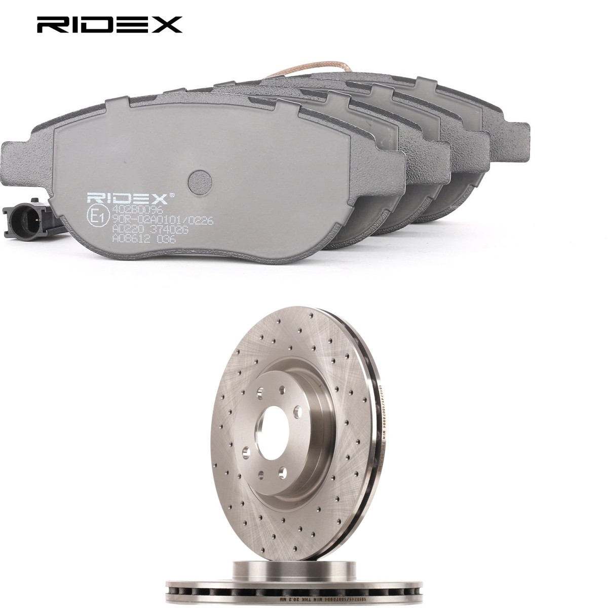 RIDEX Brake discs and pads set Article number: 3405B2085 cheaply