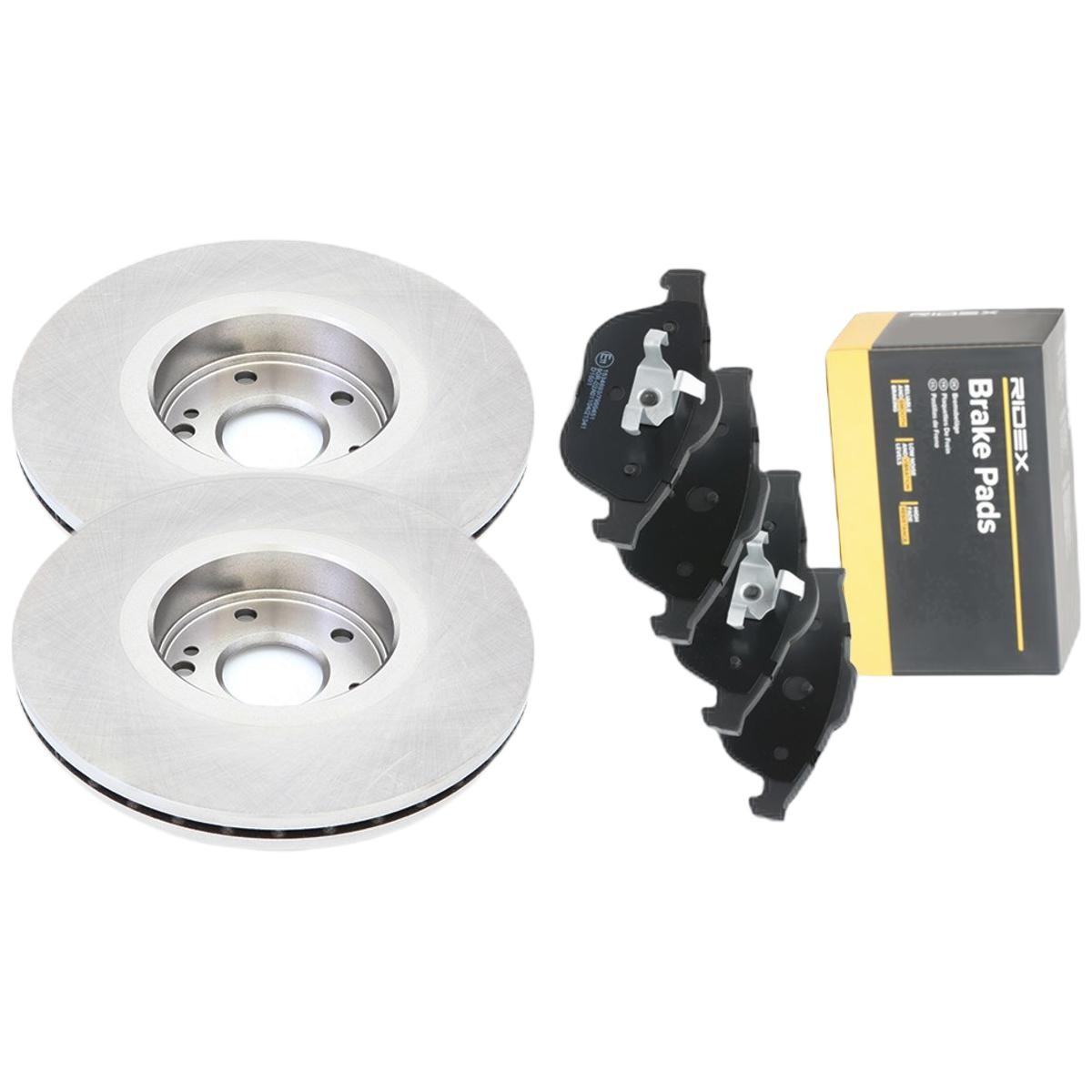 RIDEX Brake discs and pads set Article number: 3405B2099 cheaply