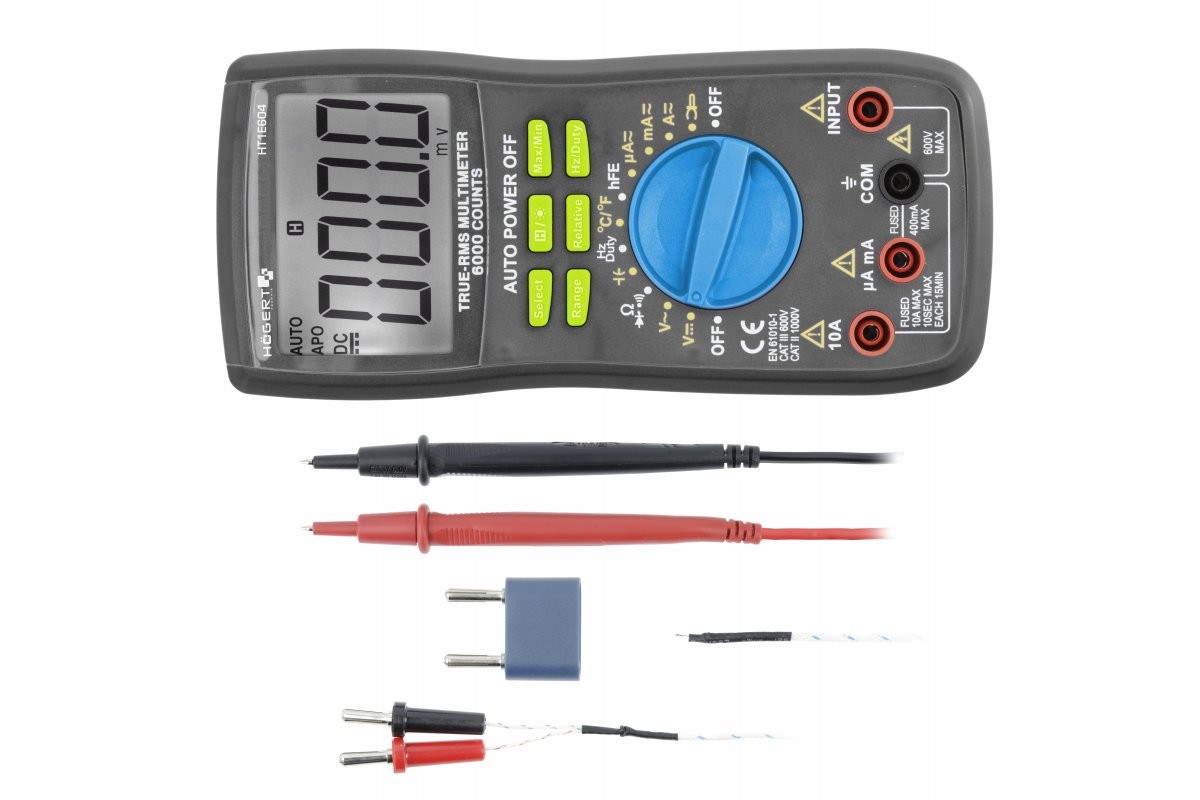 Hogert Technik Multimeter Varenummer: HT1E604 billige
