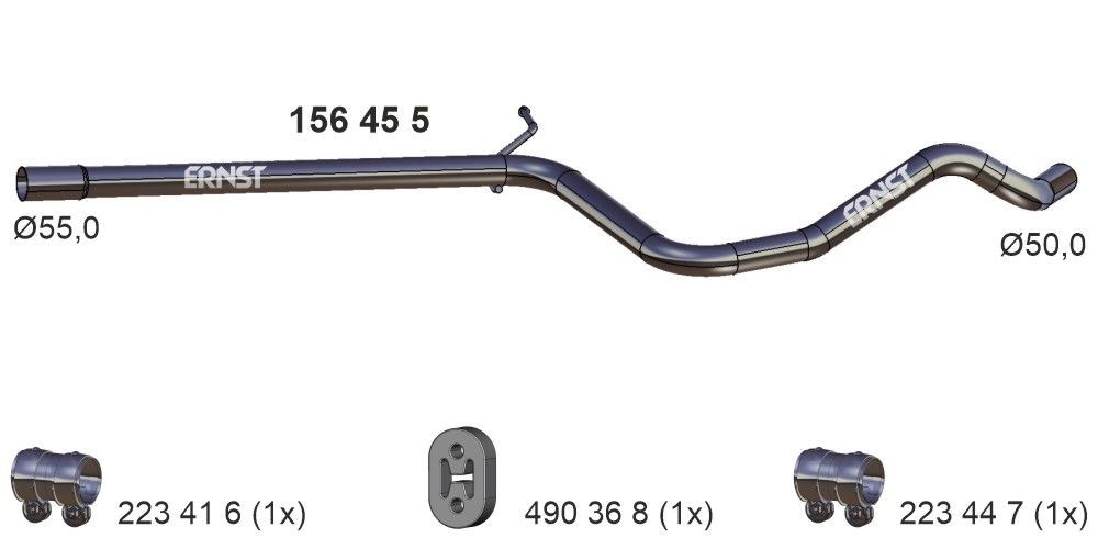 ERNST Exhaust Pipe Article number: 156455 cheaply
