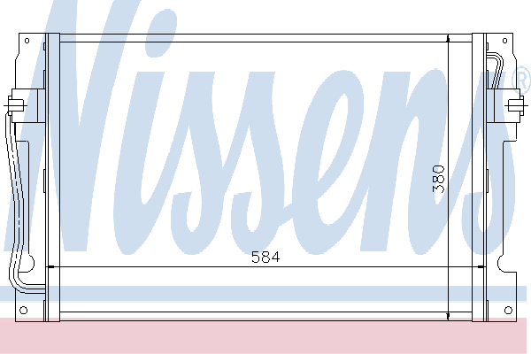 NISSENS Air conditioning condenser Article number: 94329 cheaply