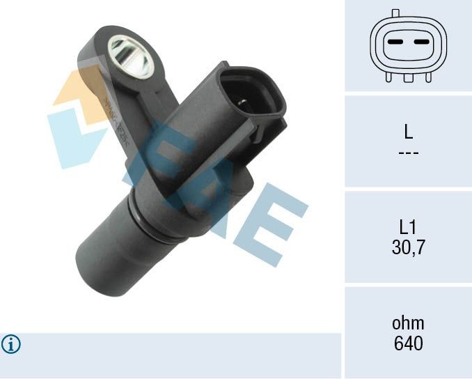 FAE 79539 RPM Sensor, automatic transmission AVENSIS 2.0 VVT-i (ACM20_) 150 PS Petrol 2009
