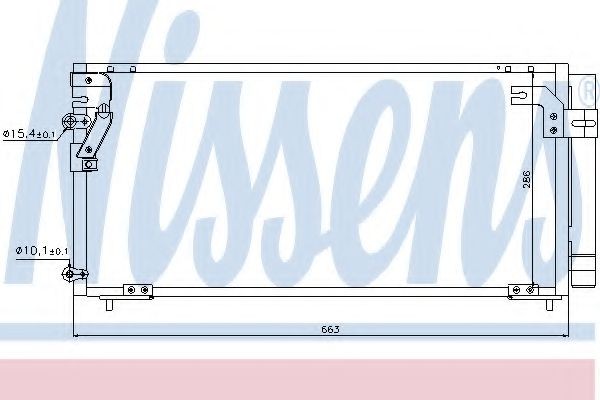 NISSENS Air conditioning condenser Article number: 94468 cheaply
