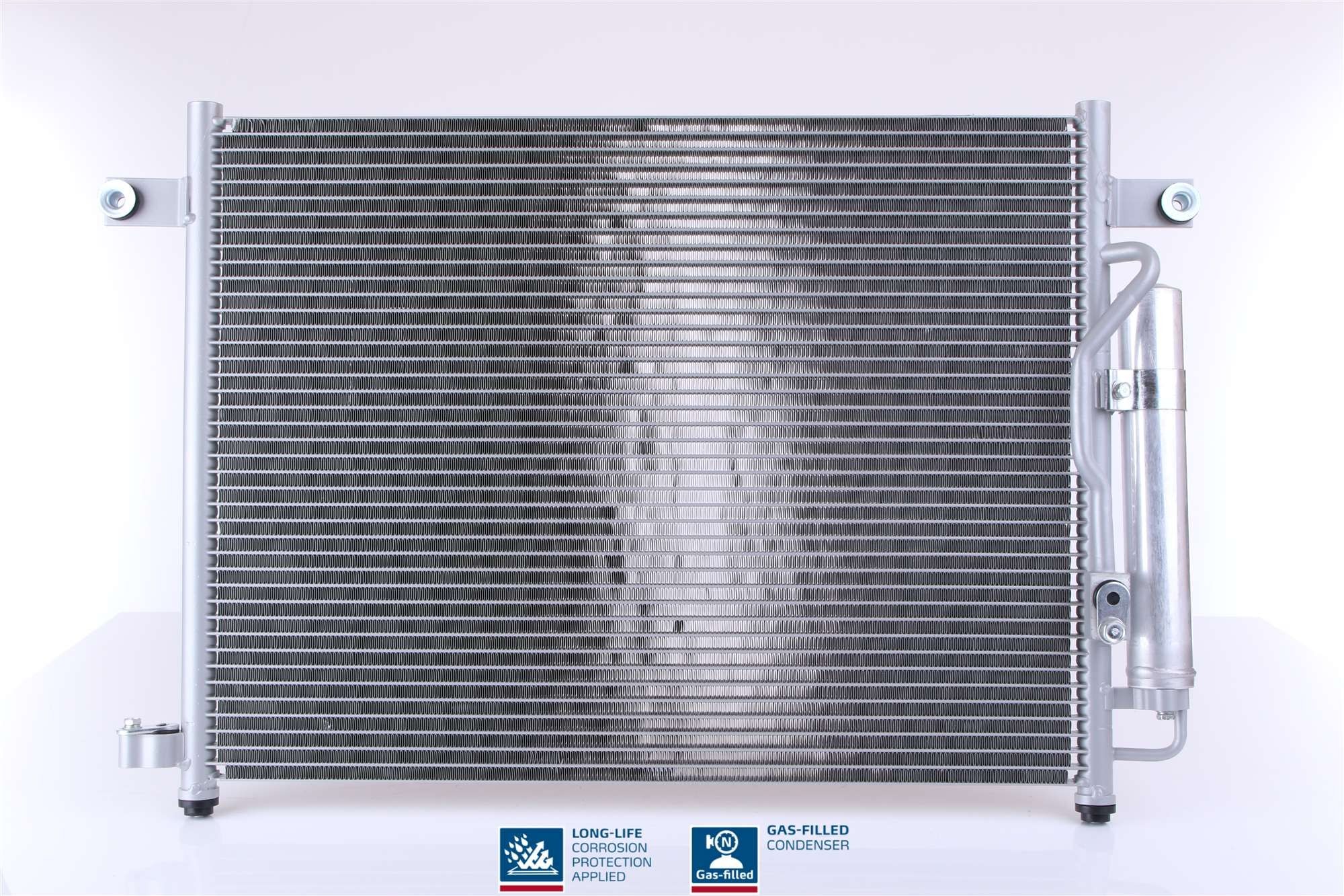 NISSENS Air conditioning condenser Article number: 94728 cheaply