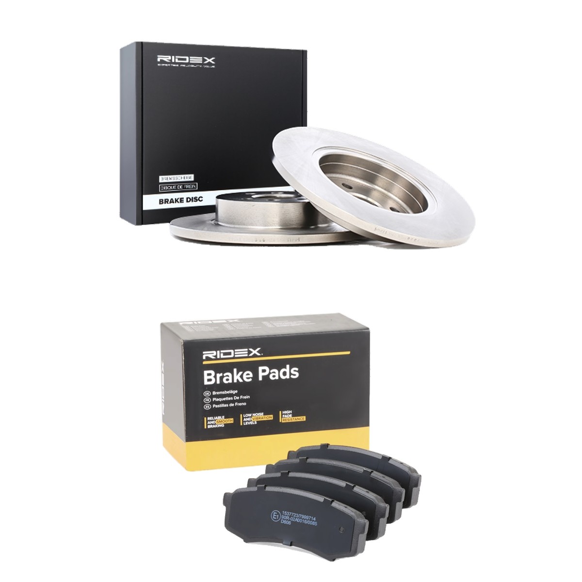 RIDEX Brake discs and pads set Article number: 3405B2483 cheaply