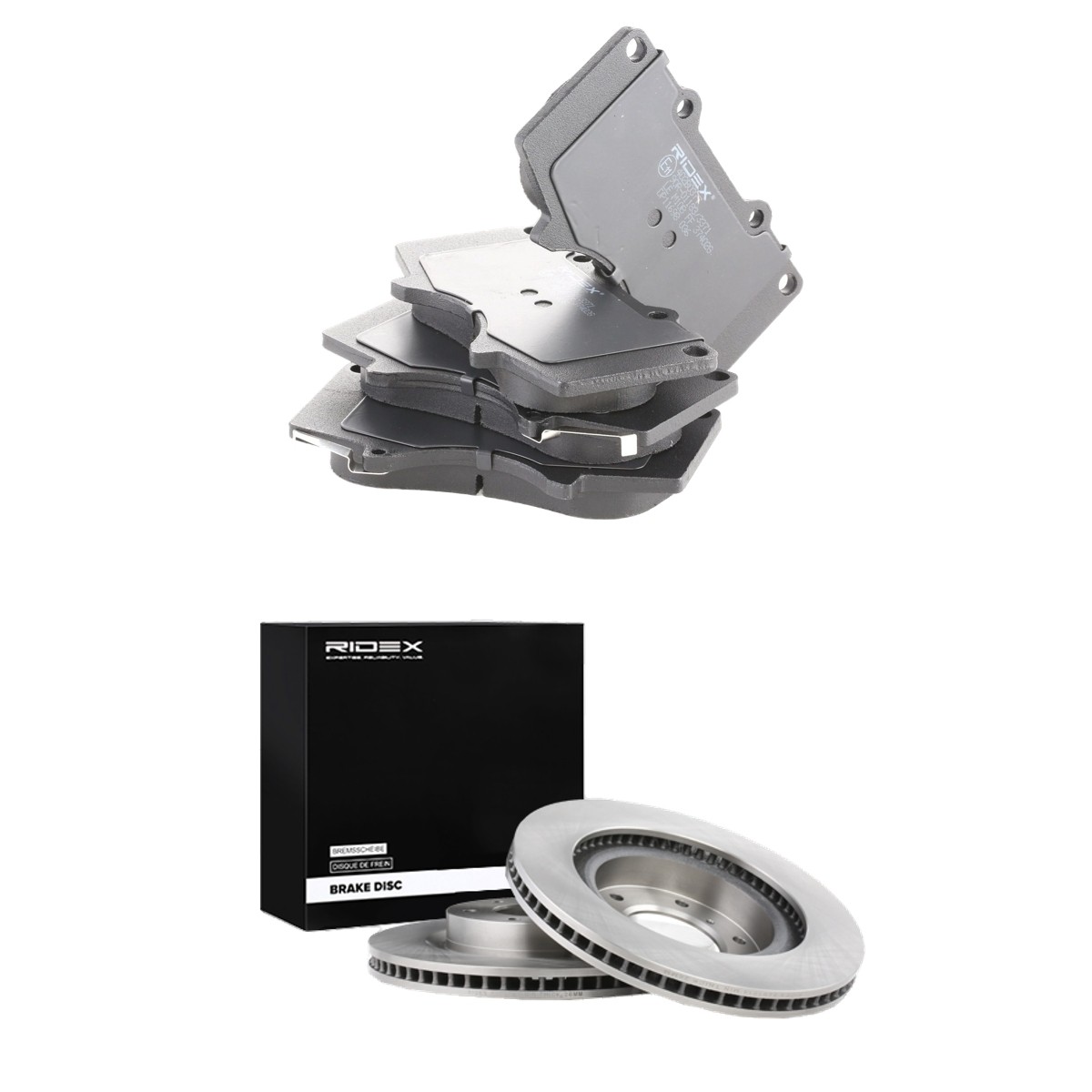 RIDEX Brake discs and pads set Article number: 3405B2599 cheaply