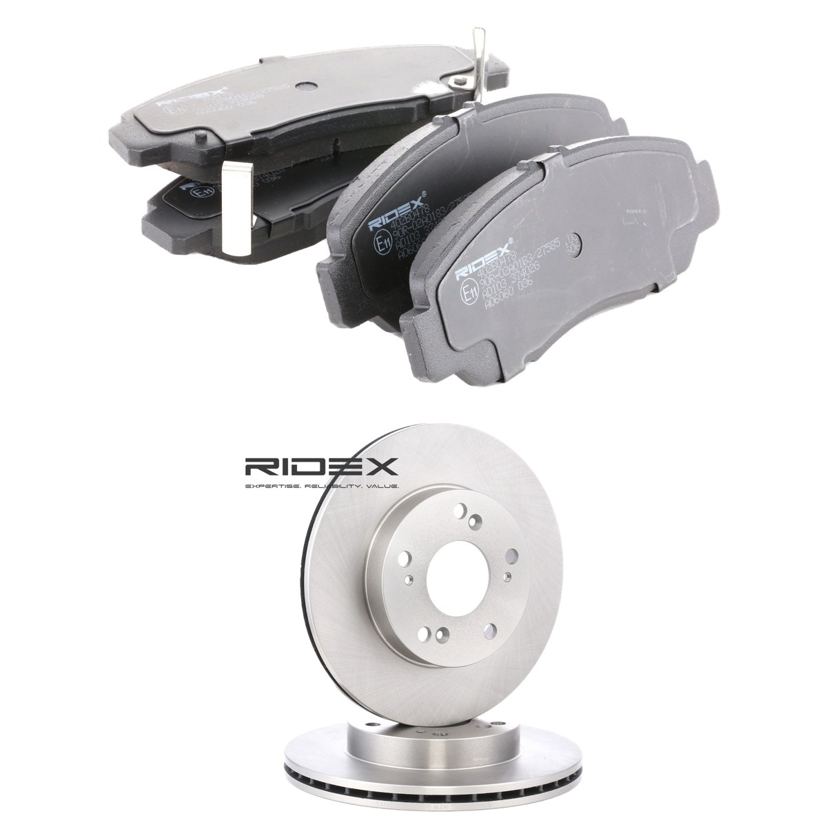 RIDEX Brake discs and pads set Article number: 3405B2711 cheaply