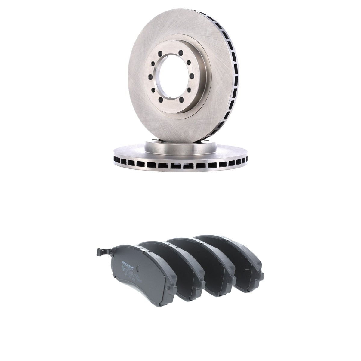 RIDEX Brake discs and pads set Article number: 3405B2986 cheaply