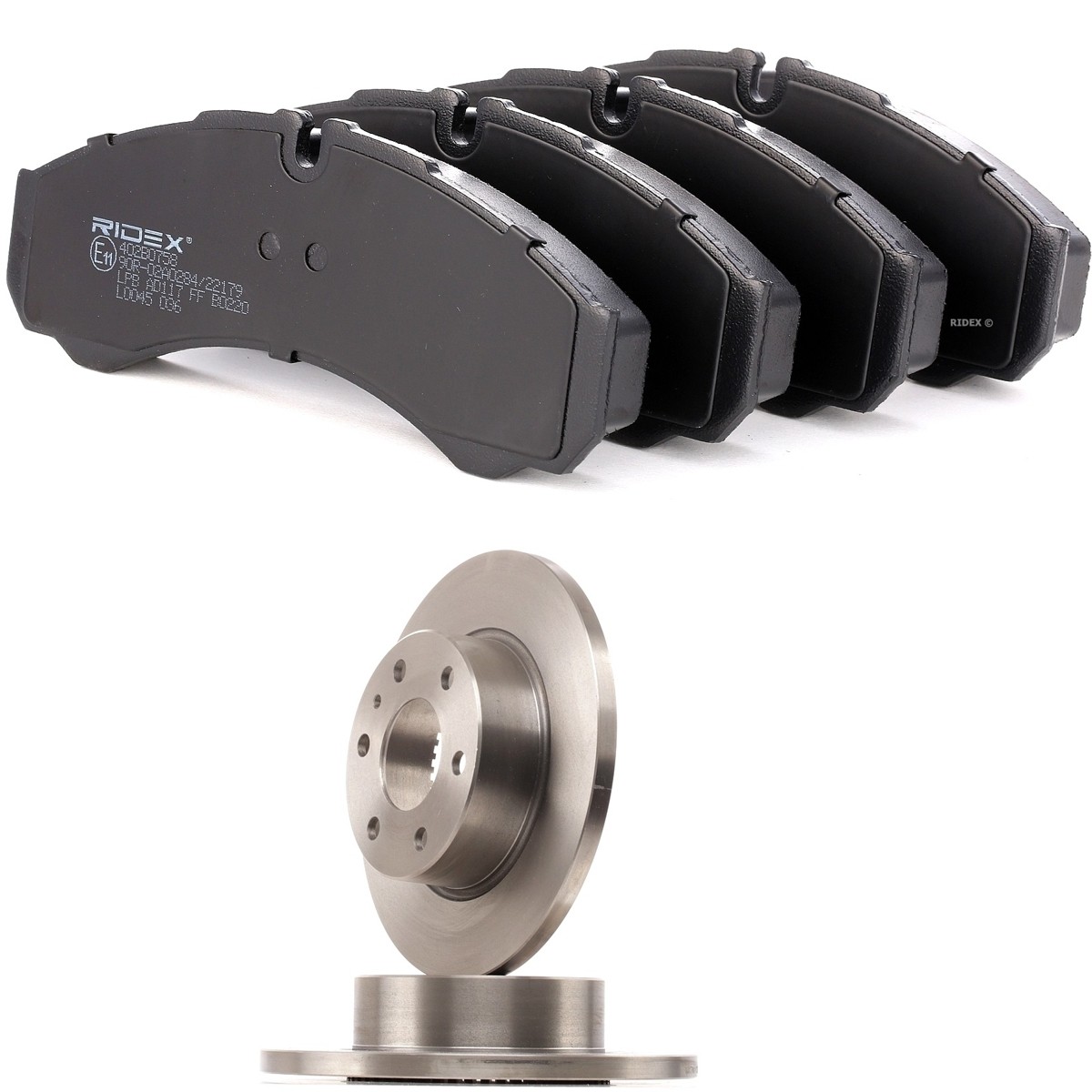 RIDEX Brake discs and pads set Article number: 3405B3323 cheaply