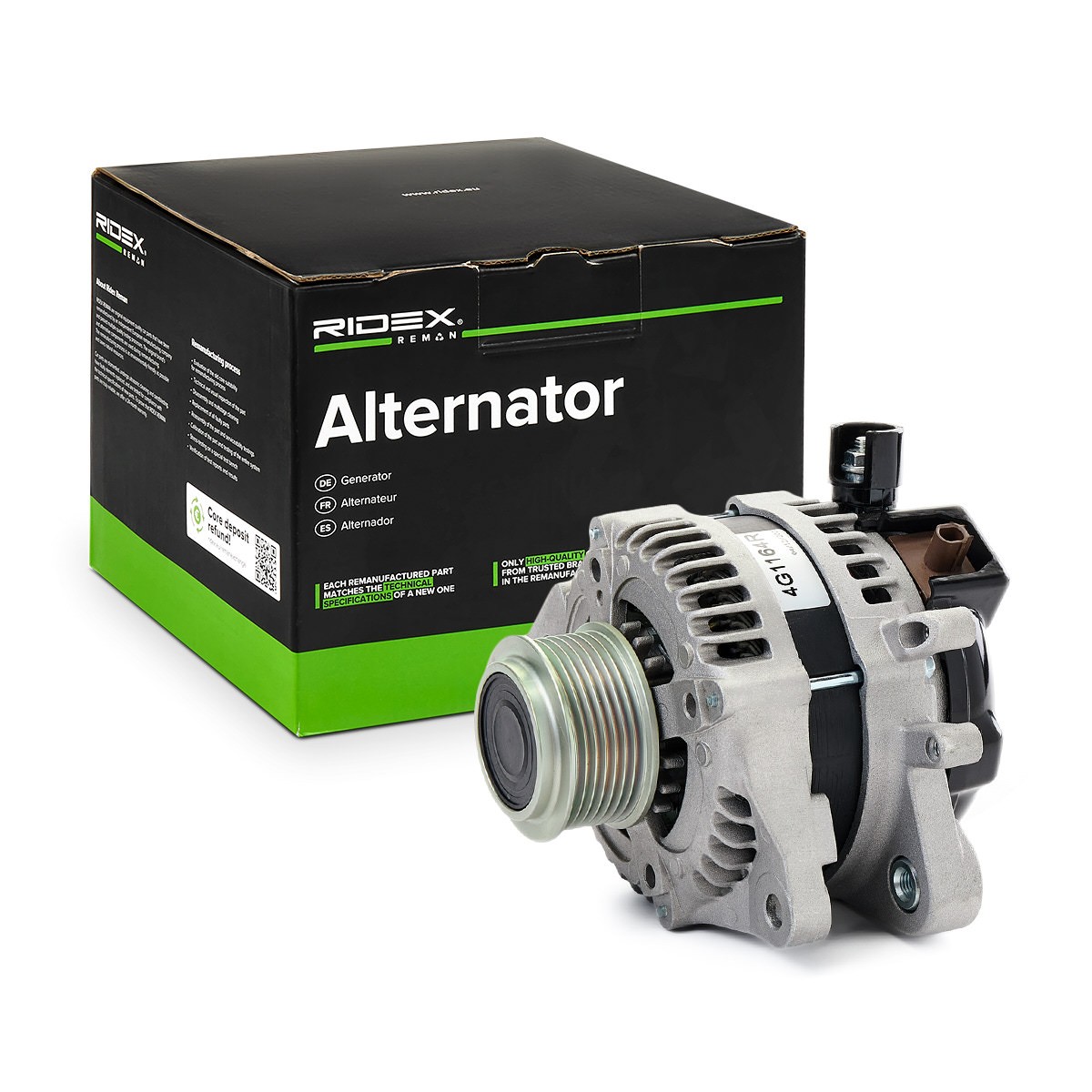 RIDEX REMAN Generator Varenummer: 4G1164R billige
