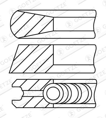 GOETZE ENGINE Piston Ring Kit Article number: 08-785400-10 cheaply