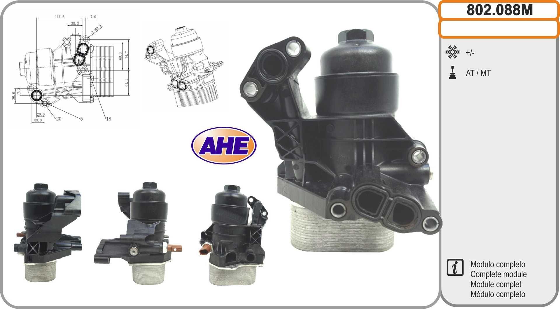 AHE Radiatore olio motore Numero articolo: 802.088M poco costoso