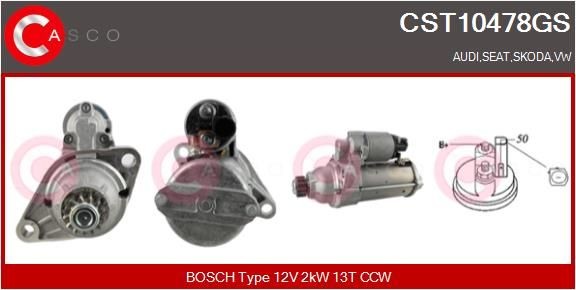 CASCO CCH86015KS Conjunto piezas turbocompresor HILUX Pick-up 2.4 TD (LN190) 90 CV Gasóleo 2006