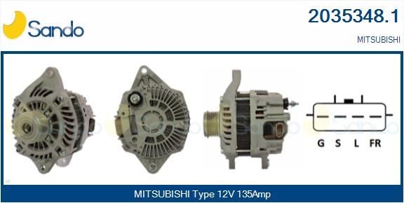 SANDO Ignition coil Article number: SIC72013.0 cheaply