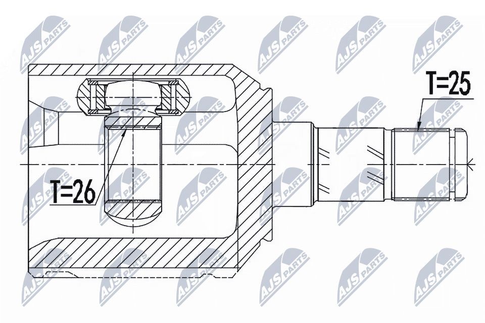 NTY Joint kit, drive shaft Article number: NPW-AR-011 cheaply