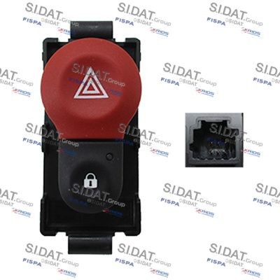 SIDAT 660066A2 Hazard Light Switch KANGOO 1.5 dCi 90 (FW0G, FW05, FW08, FW11) 90 PS Diesel