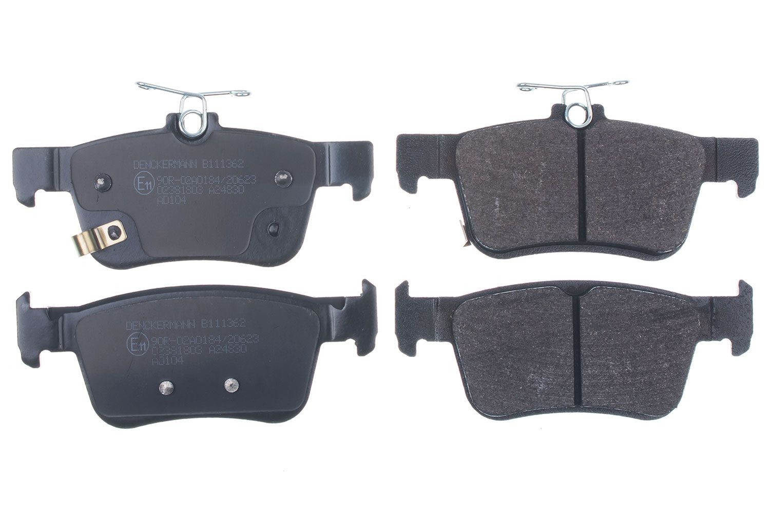 DENCKERMANN Brake pad set Article number: B111362 cheaply