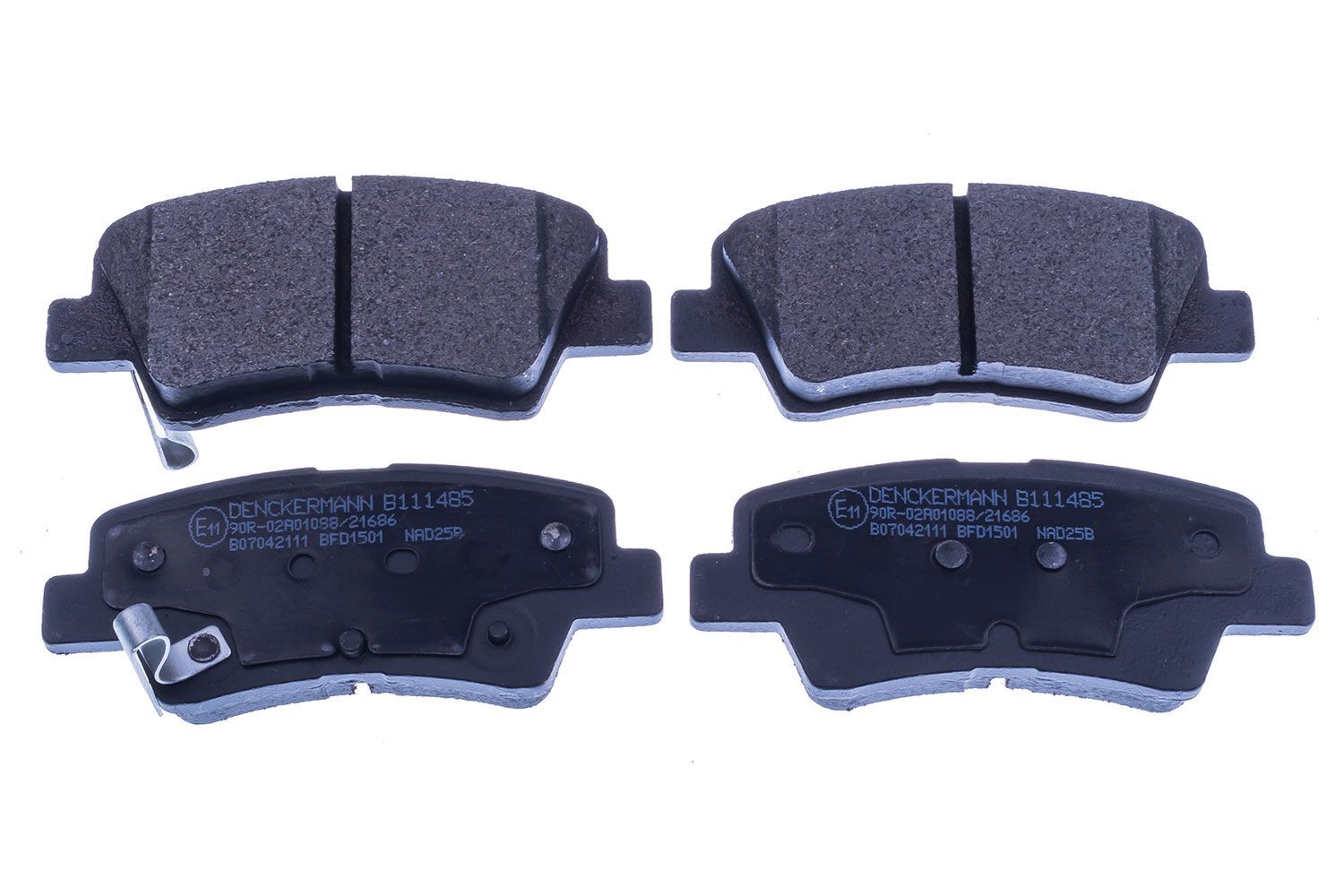 DENCKERMANN Brake pad set Article number: B111485 cheaply