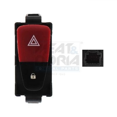 MEAT & DORIA 23686 Hazard Light Switch SCÉNIC 1.5 dCi (JZ02, JZ0R) 95 PS Diesel 2016
