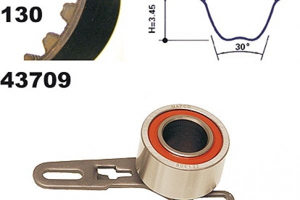 MAPCO Timing belt kit Article number: 23709 cheaply