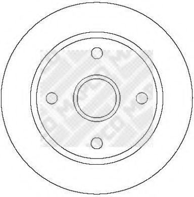 MAPCO Brake disc Article number: 25032 cheaply