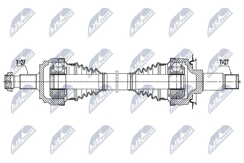 NTY Drive shaft Article number: NPW-ME-148 cheaply