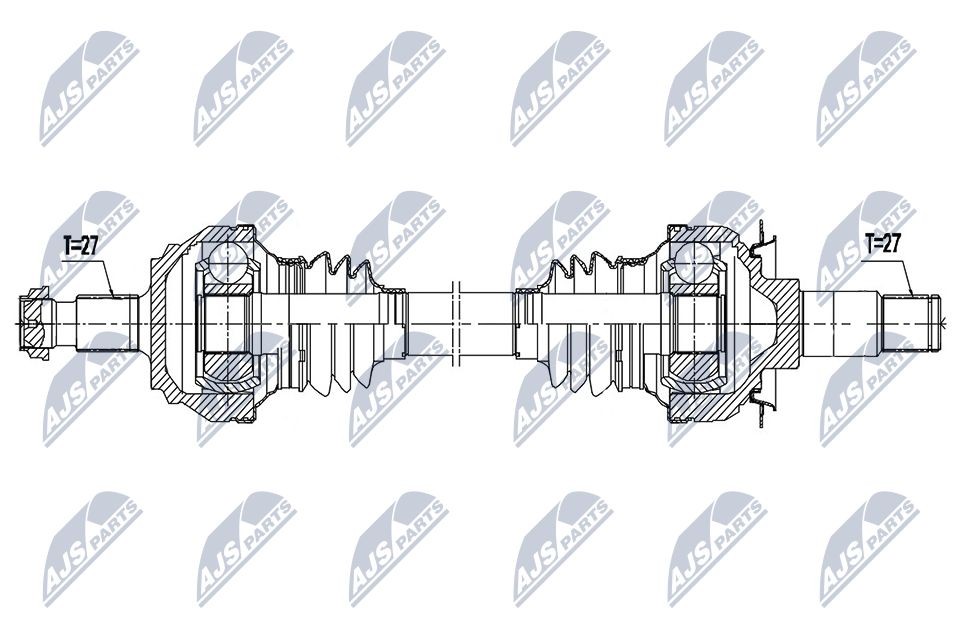 NTY Drive shaft Article number: NPW-ME-156 cheaply