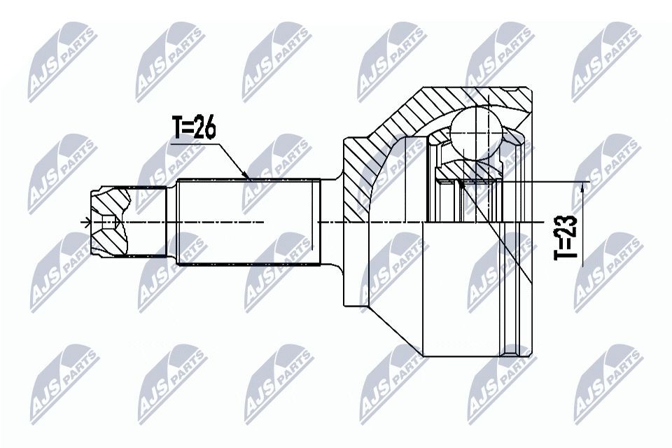 NTY CV joint Article number: NPZ-BM-023 cheaply
