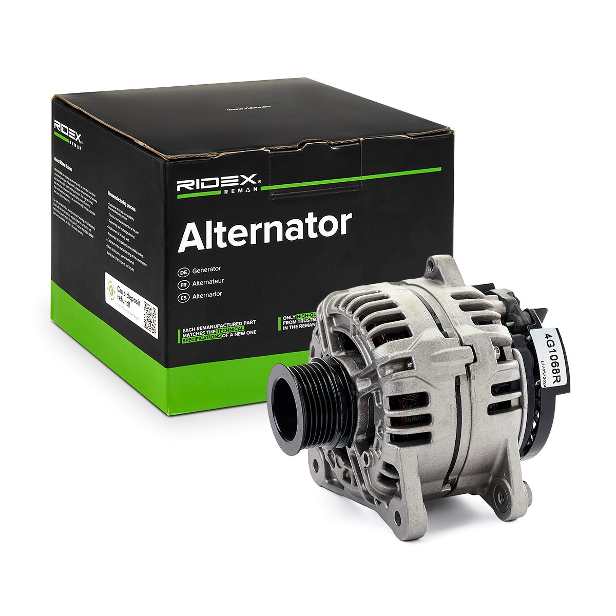 RIDEX REMAN Alternator Article number: 4G1068R cheaply
