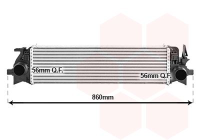 VAN WEZEL Intercooler Article number: 59014705 cheaply