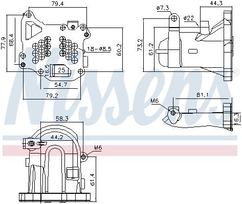 NISSENS EGR cooler Article number: 989313 cheaply