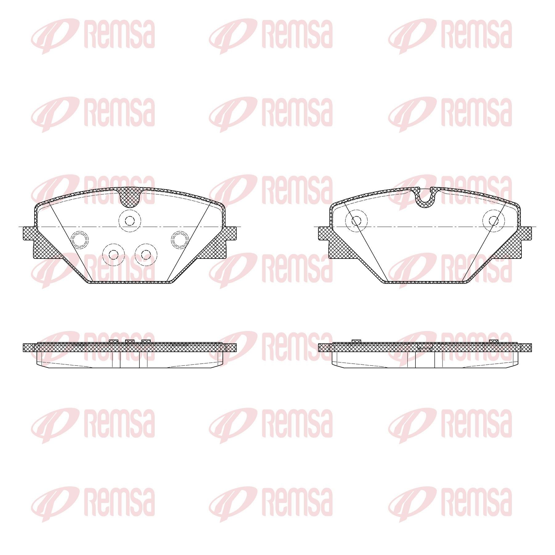 REMSA Brake pad set Article number: X2028.00 cheaply