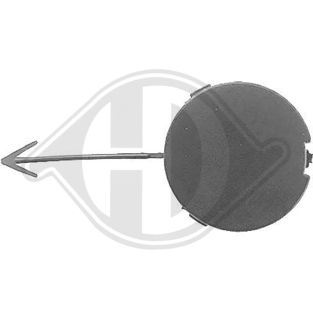 DIEDERICHS 1455658 Flap, tow hook TRANSIT CONNECT 2.5 Duratec 171 PS Petrol