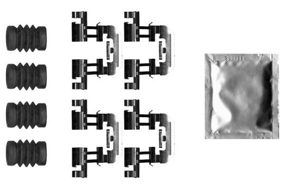 HELLA 8DZ 355 207-251 Lisakomplekt, ketaspiduriklotsid 3 2.2 D 4WD (BM2AS) 175 HP Diisel 2019